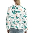 thumbnail image 7 of Haiem Turtles And Seahorses for Women's Fashion Hoodies & Sweatshirts with Kangaroo Pocket,Hooded Sweatshirt with Eye-catching Drawstrings-Small, 7 of 7