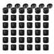 thumbnail image 1 of 36 piezas de tapas de plástico reutilizables 18/410 para botellas, tapa de botella a prueba de derrames, negra, 1 of 5