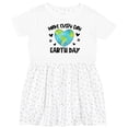 thumbnail image 3 of Inktastic Make Every Day Earth Day with Hearts and Stars Girls Toddler Dress, 3 of 5