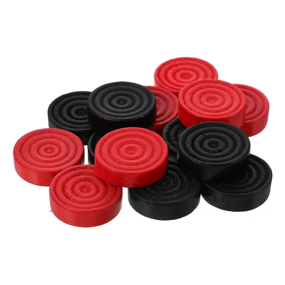 24 Pcs Checkers Chess Pieces Chessboard Chess Accessories Wood Checkers Pine Wood 2.80X2.80X0.60CM