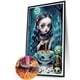 thumbnail image 5 of Pintura de diamante 5D DIY taladro redondo completo Kit de bruja de ojos grandes decoración del hogar 30x50cm, 5 of 9
