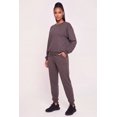 thumbnail image 3 of Women's Rhinestone Drop Shoulder Fleece Lined Sweatshirt, 3 of 4