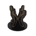 thumbnail image 1 of kusrkot 2X Wooden Display Holder Agate Countertop Ores Sphere Holder Crystal Stand, 1 of 9
