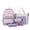 Purple, variant on Weebloom 5Pcs School Backpack For Kids Boys Girls Cute Large Capacity School Bookbag 5 Piece Set Lightweight Travel Daypack Large Bookbag Elementary Middle High School Black