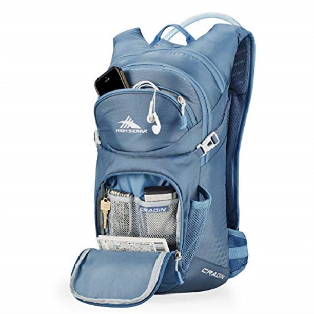high sierra hydration backpack easy fill, size 18 x 9 x 4.7 in