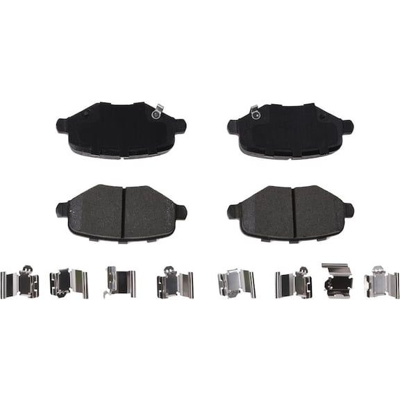 Rear Brake Pad Set - Compatible with 2013 - 2016 Dodge Grand Caravan 2014 2015
