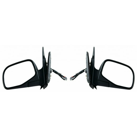 For Ford Ranger 1993 94 95 96 1997 Driver and Passenger Side | Pair Door Mirror | Power | Non-Heated | Textured Black | Replacement For F57Z17683B | FO1320206