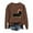 Brown, variant on Cute Dog Sweatshirts for Women 2025 Long Sleeve Dog Graphic Sweatshirt for Lovers Pullover Tops