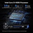 thumbnail image 5 of HP 15.6" FHD Touchscreen Laptop, Intel Core i3-N305, 32GB RAM, 1TB SSD, Webcam, Win11 Home, Blue, 5 of 6