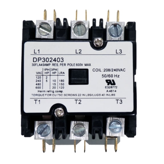 DP302403 Genuine OEM Supco Contactor 30A 240V 3 Pole