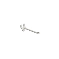 Azar Displays 800074-WHT White 4" Glass-Filled Nylon Hook: 0.287" Diameter, 50-Pack