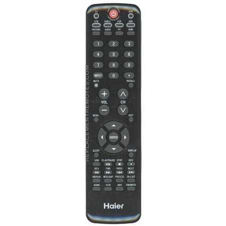 Haier Component Tv - Substitute for NTE ELECTRONICS 5620 (p/n: 5620) TV Remote Control: Haier HTRD11 (p/n: TV562095) (new)