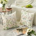 thumbnail image 5 of Spring Wildflowers Throw Pillow Covers Set of 2, 18 x 18 Inch Flower Holiday Cushion Case Decoration for Sofa Couch, 5 of 6