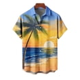 thumbnail image 5 of Stamzod Mens Button Down Short Sleeve Shirt Casual Summer Beach Shirts Hawaiian Shirt for Men Multicolor I XL, 5 of 6