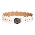 thumbnail image 1 of Cinturón de piel sintética para mujer, decorativo, versátil, ajustable, para disfraz femenino Blanco, 1 of 9