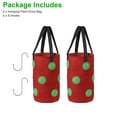 thumbnail image 7 of TSV 13.8 in Red Non-Woven Hanging Planters with 13 Growth Ports (2 Count), 7 of 7