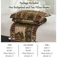thumbnail image 4 of Jessy Home Moose Quilt King Rustic Bear Quilt Brown Polyester Bedspread Coverlet Set, 4 of 8