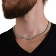 thumbnail image 2 of Men's Cuban Necklace Neck Chain, Adjustable Length, Gold Chain, Silver Chain, 2 of 5