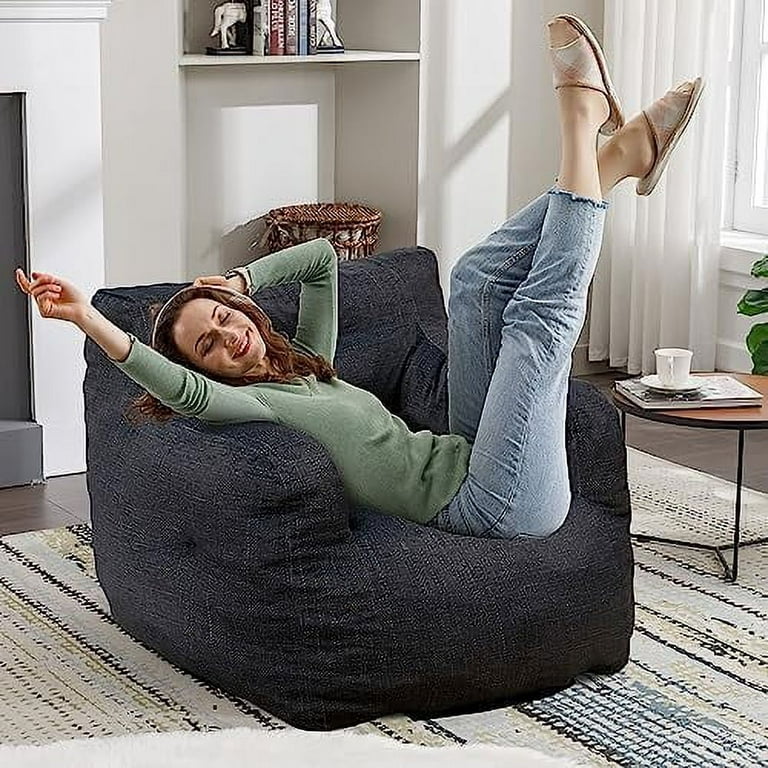 Relaxing Fluffy Lazy Sofa Bean Bag Filler Bedroom Single Sofa
