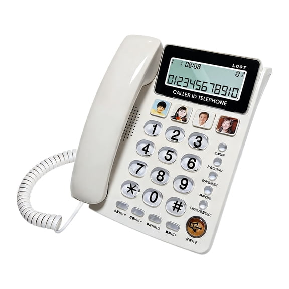 Big Keypad Landlines Phone Featuring Loud Speakerphone And Customizable Volumes Control For Elderly