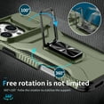 thumbnail image 6 of Fashion Case with Holder Stander Kickstand Drop Resistant Shockproof Case For iPhone 16 Pro (6.3inch), 6 of 7