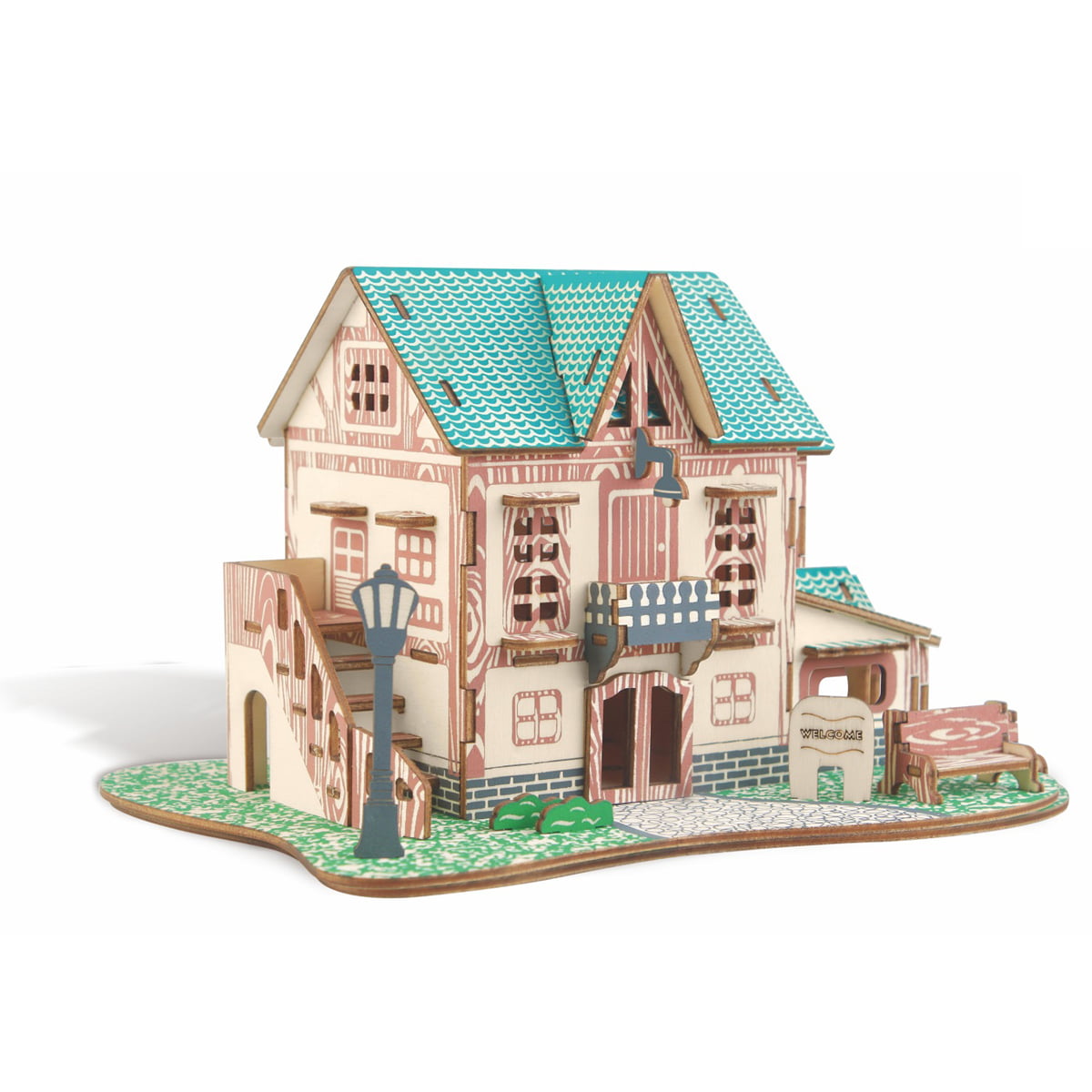 ONE 3D WOODEN KIT 'COUNTRY MANSION HOUSE '' 