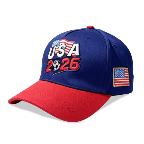 2026 USA Soccer Fan Cap Embroidered Baseball Hat Adjustable Unisex Fit for Football Supporters Summer Accessories Gift