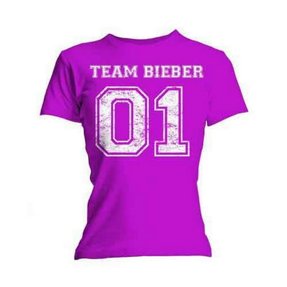 Justin Bieber Womens Team Bieber Cotton Skinny T-Shirt