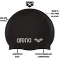 thumbnail image 3 of Arena Classic Silicone Swim Cap in Fuchsia-White One Size Fits All, 3 of 7