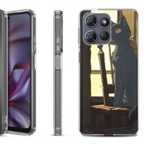 Shockproof Protective Phone Case for Motorola Moto G Play 2026, by OneToughShield - Curious Cat