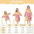 thumbnail image 4 of FORMRS Wearable Blanket Hoodie with Sleeves for Kids Cozy Flannel Sweatshirt, Pink Grapefruit Slices, 4 of 7