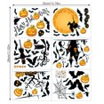 thumbnail image 3 of Inteprter Pegatinas de pared de 65 piezas, bricolaje, calabaza de Halloween, calcomanía de vidrio para refrigerador, decoración extraíble, espejo, para Kits de decoración para fiestas Inteprter HA000299-00, 3 of 6