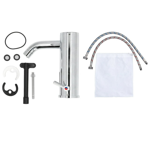 TICFOX-grifo Automático Con Sensor Infrarrojo, Mezclador Frío Y Caliente De Inducción Automática Sin Contacto, Grifo De Agua De Latón Macizo, Hilo Femenino DN15 G1/2 Pulgadas