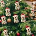 thumbnail image 6 of 2D Christmas Ornament Dog Hanging Decorations for Dog Lovers Colorful Acrylic Christmas Tree Ornaments Holiday Home Decorations Gift for Family Friends Christmas Decor, 6 of 6