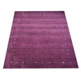 thumbnail image 4 of Rugsotic Carpets Handmade Rugs Hand Knotted Loom Rectangle 6'x9' Purple Wool for Indoor Use, 4 of 5