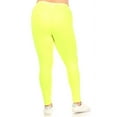 thumbnail image 3 of MOA COLLECTION Women's Plus Size Elastic Band Waist Stretch Comfy Workout Leggings Pants, 3 of 4