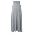 thumbnail image 3 of EDFBUYKRS Female Skirts Short Skirts for Women Casual Womens Double Split Maxi Long Skirt Ladies Plain Basic Two Side Slit 4 22, 3 of 5
