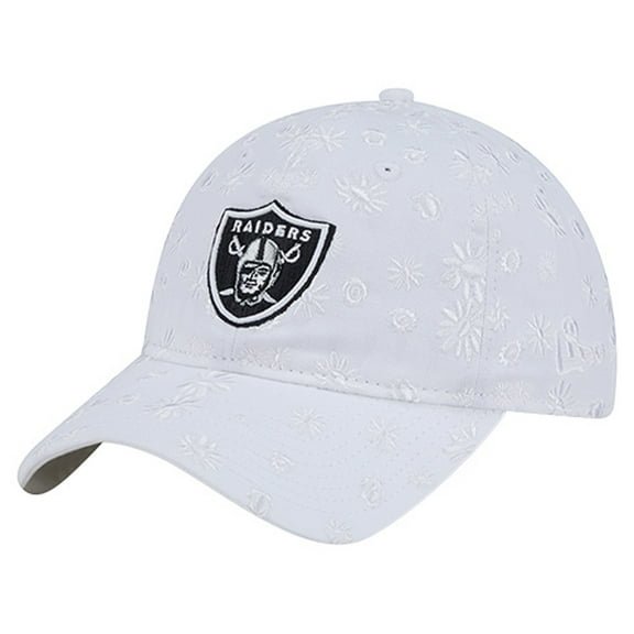 Women's New Era  White Las Vegas Raiders Floral 9TWENTY Adjustable Hat