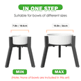 thumbnail image 2 of Adjustable Raised Dog Bowl Stand for Large Dogs, Single Raised Feeder Station (Bowl Not Included), 2 of 6