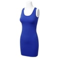 thumbnail image 3 of Women's Basic Scoop Neck Sleeveless Bodycon Mini Tank Dress, 3 of 3