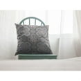 thumbnail image 5 of Geo Mandala Throw Pillow with Removable Cover in Orange and Light Blue on White 18x18, 5 of 5