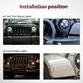thumbnail image 7 of 7 inch LED Headlights Front Bumper Turn Signal Fender Lights for Jeep Wrangler JK 2007-2017 Headlamps LED Driving Light, 7 of 7