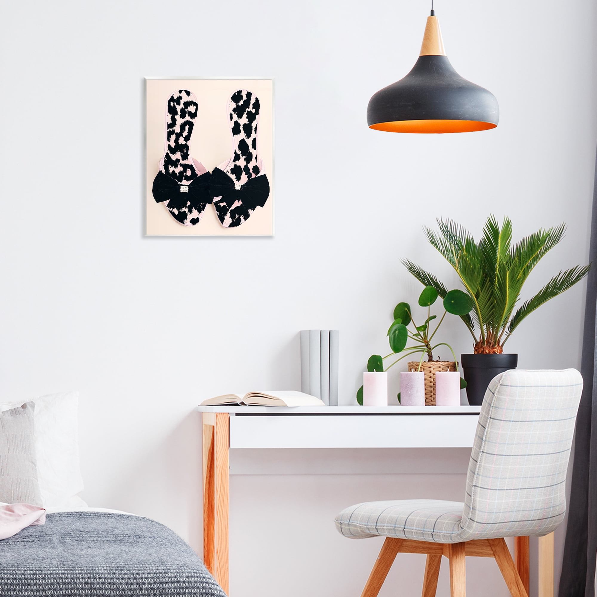 Cat Walk Spotted Shoes Wall Plaque Art, design by Annabelle Hall