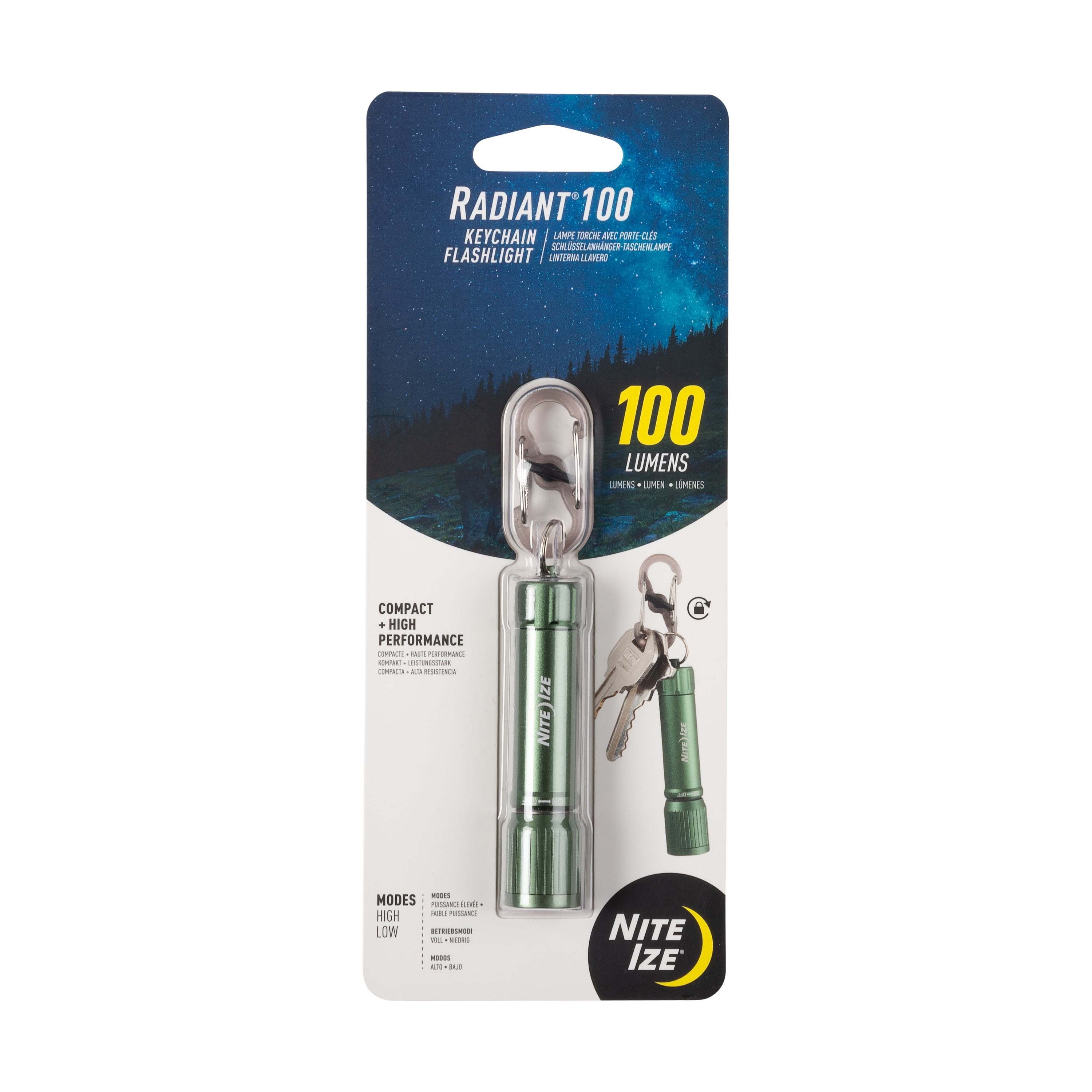 Nite Ize 3005091 100 Lumens Blue LED Flashlight with Key Ring,