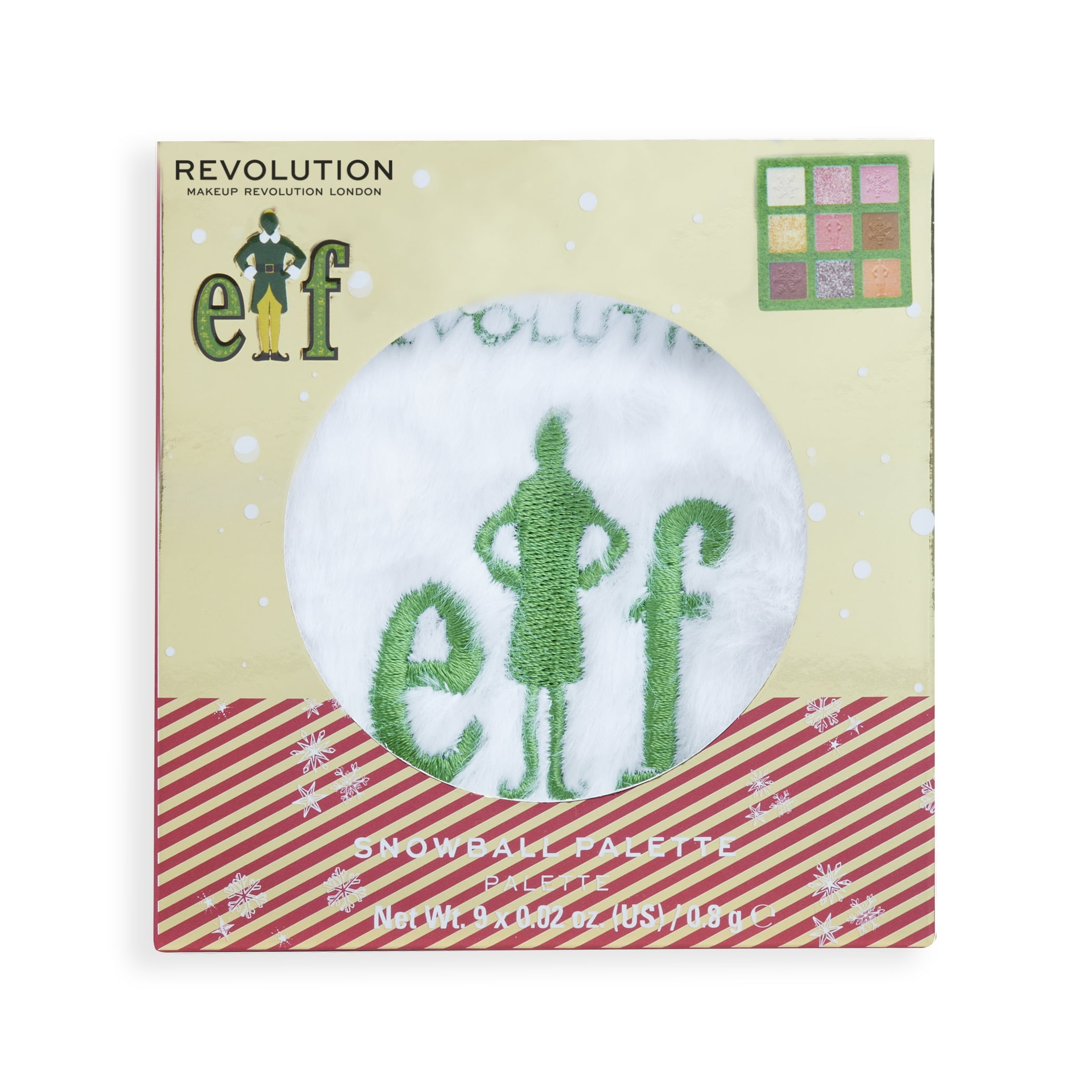 Elf™ x Revolution Santa! OMG! 9 Pan Shadow Palette 