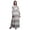 White8, variant on Bimba Polyester Georgette Rose Floral Printed Womenâ€™s Long Sleeve MaxiÂ&nbsp;DressÂ&nbsp;Elastic Waist Gown-Large