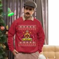 thumbnail image 5 of Christmas Sweatshirt, Gingershred Funny Christmas Sweatshirt, Muscular Gingerbread Ugly Holiday Jumper, Festive Gym Lover Gift for Weightlifters & Fitness Fans, 5 of 5