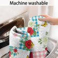 thumbnail image 5 of Pioneer Flower Floral Print Pattern Bathroom Rugs Mat, Non Slip Microfiber Bathroom Rug with Rubber Backing, Soft Mats for Bathroom Floor Tub Shower, 17"x27", 5 of 5