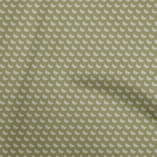 oneOone Viscose Chiffon Olive Green Fabric Fruits Craft Projects Decor Fabric Printed By The Yard 42 Inch Wide