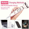 thumbnail image 3 of Rasoir Électrique 4-en-1 en Acier Inoxydable Soyeux pour Femmes - Humide/sec, Rechargeable par USB, Portable et au Design Ergonomique pour une Utilisation Complète du Corps - Parfait pour les Aisselles, les Voyages et la Maison, 3 of 5